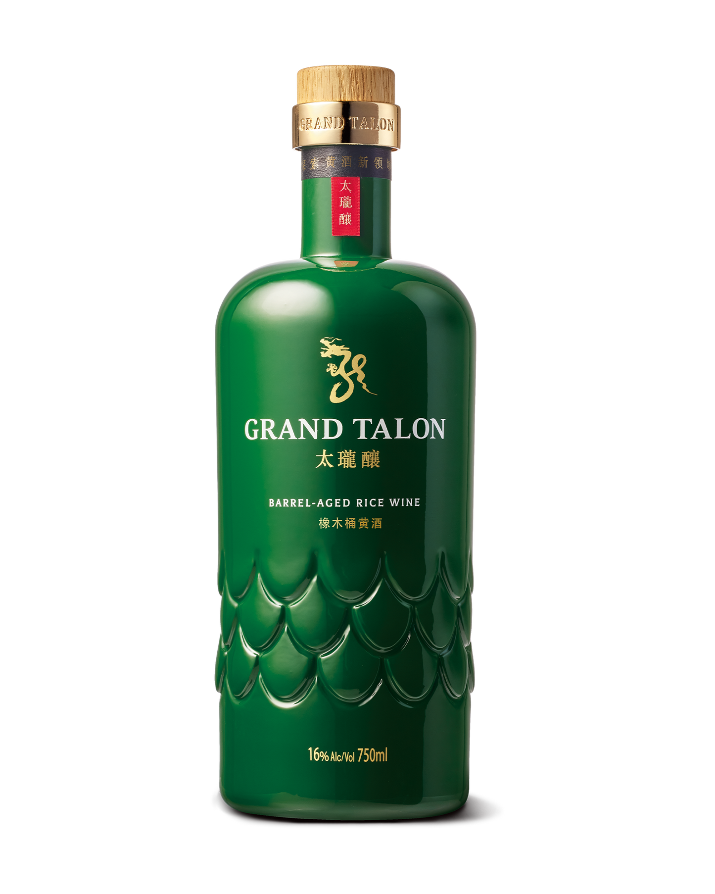 Grand Talon Barrel-Aged Rice Wine 太瓏釀橡木桶黃酒   Mature in premium virgin oak barrels 16%vol 750ml